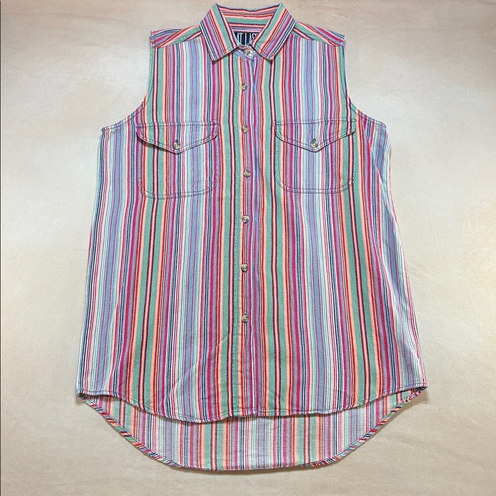 90s Multicolor Striped top